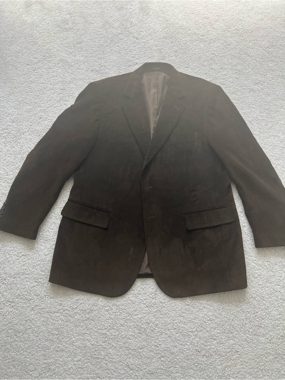 George Brown Corduroy Blazer - Classic Two-Button Tailored Jacket
